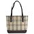 Sac cabas et épaule Burberry Check Pattern Beige Marron foncé