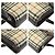 Sac cabas et épaule Burberry Check Pattern Beige Marron foncé - vue 5