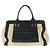 Chloé Alice Leder-Tote-Bag Schwarz Beige - Ansicht 2