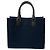 Dolce & Gabbana DG Canvas Tote Bag mit Lederpiping Schwarz Blau - Ansicht 2