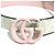 Gucci GG Supreme Marmont schmaler Gürtel Pink Beige - Ansicht 9