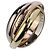 Bague Cartier Trinity en or rose blanc et jaune 18K