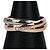 Bague Cartier Trinity en or rose blanc et jaune 18K - vue 2