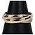 Bague Cartier Trinity en or rose blanc et jaune 18K - vue 3