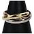 Bague Cartier Trinity en or rose blanc et jaune 18K - vue 5