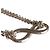 Autre Marque Tiffany Infinity Halskette mit doppeltem Kettenanhänger Silber - Ansicht 2