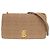 Borsa a tracolla in pelle beige Burberry TB Logo