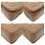 Borsa a tracolla in pelle beige Burberry TB Logo - vista 4