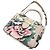 Borsa a mano in pelle floreale Burberry Rosa Beige Verde - vista 5