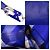 Borsa a tracolla Burberry Shield in pelle e nylon blu - vista 10