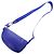 Borsa a tracolla Burberry Shield in pelle e nylon blu - vista 8