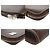 Borsa a pochette Burberry Nova Check in pelle marrone - vista 3