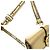 Borsa a tracolla Burberry Buckle in pelle metallizzata oro D'oro Metallico - vista 9