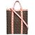 Borsa Tote 2-Way in pelle Burberry TB Monogram Marrone Rosa