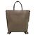 Sac Tote Valextra V-Line en cuir gris Marron