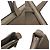 Sac Tote Valextra V-Line en cuir gris Marron - vue 9