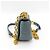 Christian Dior Caro Cannage Quilt Calfskin Micro Marrone - vista 3