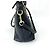 Gucci GG Charm Convertible Dome Satchel Leder Medium Schwarz - Ansicht 3