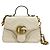Gucci GG Marmont Top Handle Flap Matelasse Leather Small Bianco
