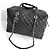 Chanel Borsa Bowling Feather Weight in Pelle Trapuntata Nero - vista 3