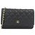 Chanel Timeless Classic Line AP0250 Portafoglio a Catena/Spalla Nero