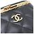 Borsa a tracolla Chanel in pelle d'agnello Nero - vista 4
