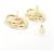 Orecchini a lobo Chanel Gold ABI043 D'oro - vista 4