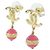 Chanel Ohrstecker Gold und Rosa Pink Golden - Ansicht 2