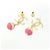 Chanel Ohrstecker Gold und Rosa Pink Golden - Ansicht 3