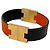 Hermès Bracciale con Charm Reversibile Hermes Roulie Nero Arancione - vista 4