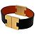 Hermès Bracciale con Charm Reversibile Hermes Roulie Nero Arancione - vista 5