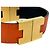 Hermès Bracciale con Charm Reversibile Hermes Roulie Nero Arancione - vista 6