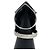 Vivienne Westwood Armor Band Ring Set Schwarz Silber - Ansicht 4