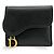 Christian Dior Saddle Lotus Leather Mini Schwarz