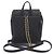 Mochila Chanel 57090 em couro de bezerro granulado preto - vista 2