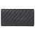 Cartera bi-fold Chanel 82399 de cuero negro - vista 2