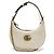 Gucci GG Marmont Half Moon Hobo Matelasse Leather Mini Bianco