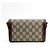 Gucci Horsebit 1955 Flap GG Coated Canvas Mini Marrone - vista 3