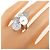 Bulgari Anello Bvlgari Cycladi in oro bianco 18K e diamante - vista 5
