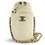 Borsa a secchiello Chanel con coulisse e catena in pelle d'agnello matelassé Mini D'oro