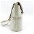 Chanel CC Lock Flap Bucket Quilted Lambskin Small Blanco - vista 4