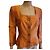 Chaqueta de seda adornada naranja Luisa Spagnoli
