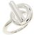 Hermès Echappé Band Ring Silber