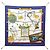 Hermès Hermes MEMOIRE D'HERMES Foulard Quadrato Muffler Bianco Blu