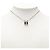 Hermès Collana con ciondolo a catena Logo Pop H Hermes Nero Argento - vista 5
