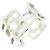Ring Hermès Anello a Fascia Hermes in Argento 925