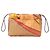 Hermès Hermes CARRE EN CRAVATES Pochette per borsa Fourbi Rosso Arancione