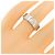 Anello Cartier Love mezzo diamante D'oro - vista 4