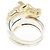 Hermès Hermes 925 750YG Bandring Silber Golden - Ansicht 3