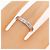 Cartier Gravierter Platin-Ring - Ansicht 4